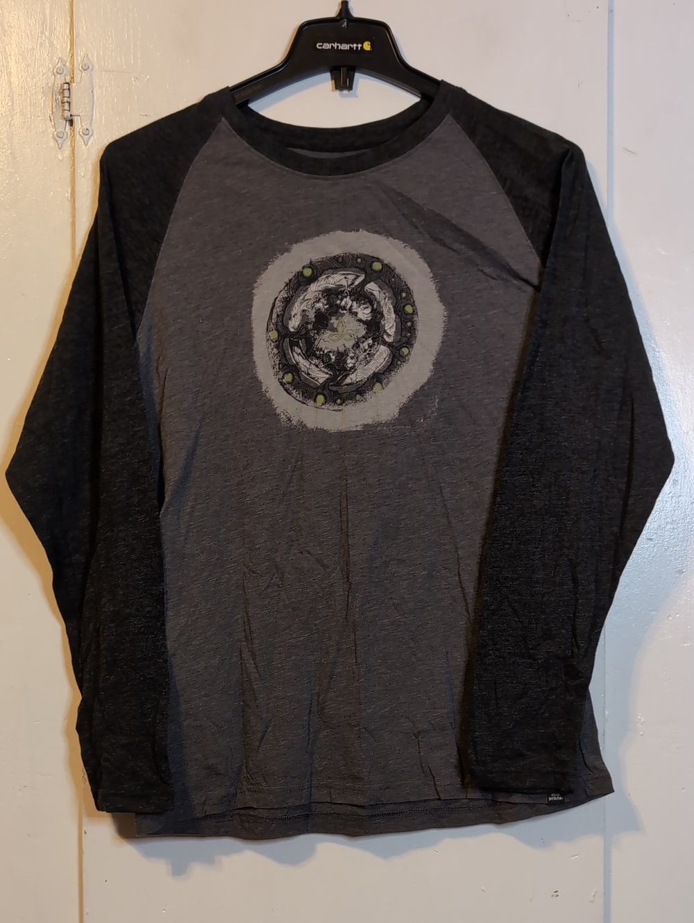 Prana Long Sleeve Logo Tee mens large